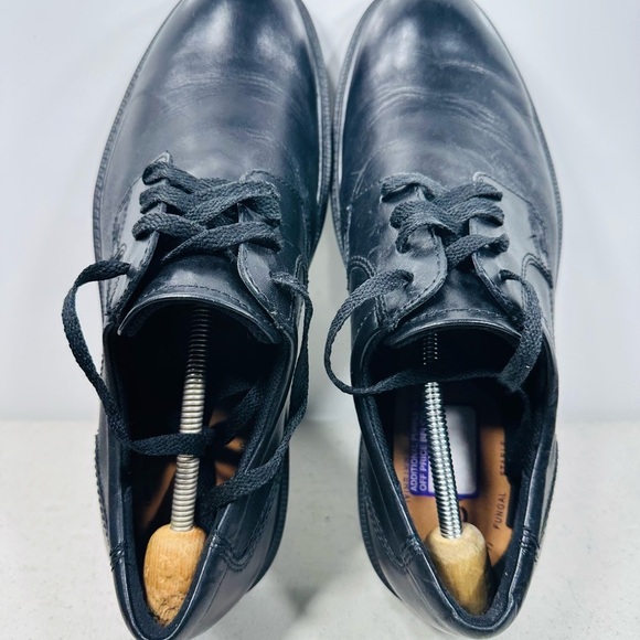 ECCO Men\'s Helsinki 2 leather plain toe derby shoes in black 45-11 main image 5